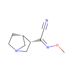 CO/N=C(\C#N)[C@@H]1CN2CC[C@H]1C2 ZINC000027428721