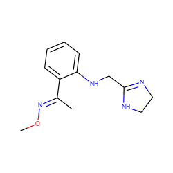 CO/N=C(\C)c1ccccc1NCC1=NCCN1 ZINC000013438406