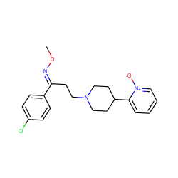 CO/N=C(\CCN1CCC(c2cccc[n+]2[O-])CC1)c1ccc(Cl)cc1 ZINC000038147624