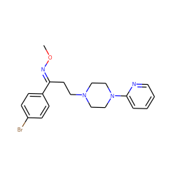 CO/N=C(\CCN1CCN(c2ccccn2)CC1)c1ccc(Br)cc1 ZINC000036476235