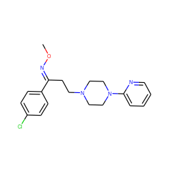 CO/N=C(\CCN1CCN(c2ccccn2)CC1)c1ccc(Cl)cc1 ZINC000036216688