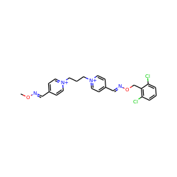 CO/N=C/c1cc[n+](CCC[n+]2ccc(/C=N/OCc3c(Cl)cccc3Cl)cc2)cc1 ZINC000013601042