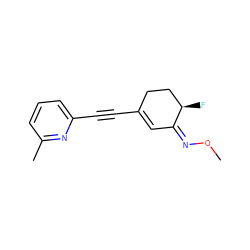 CO/N=C1/C=C(C#Cc2cccc(C)n2)CC[C@H]1F ZINC000095556020