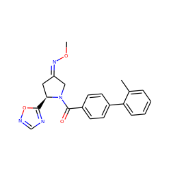 CO/N=C1/C[C@H](c2ncno2)N(C(=O)c2ccc(-c3ccccc3C)cc2)C1 ZINC000040876610