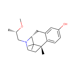 CO[C@@H](C)CN1CC[C@@]2(C)c3ccc(O)cc3C[C@@H]1C2(C)C ZINC000013475589