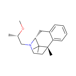 CO[C@@H](C)CN1CC[C@@]2(C)c3ccccc3C[C@@H]1C2(C)C ZINC000013475599