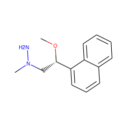 CO[C@@H](CN(C)N)c1cccc2ccccc12 ZINC000064499486