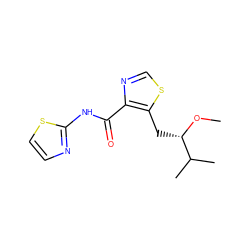 CO[C@@H](Cc1scnc1C(=O)Nc1nccs1)C(C)C ZINC000028121665