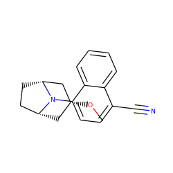 CO[C@@H]1C[C@@H]2CC[C@H](C1)N2c1ccc(C#N)c2ccccc12 ZINC000103233204