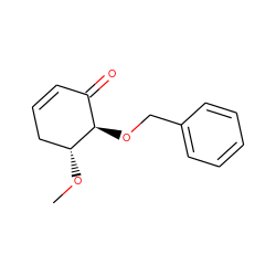 CO[C@@H]1CC=CC(=O)[C@H]1OCc1ccccc1 ZINC000036175689