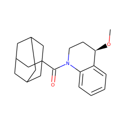 CO[C@@H]1CCN(C(=O)C23CC4CC(CC(C4)C2)C3)c2ccccc21 ZINC000095586575