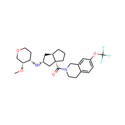 CO[C@@H]1COCC[C@@H]1N[C@@H]1C[C@H]2CCC[C@@]2(C(=O)N2CCc3ccc(OC(F)(F)F)cc3C2)C1 ZINC000095597960