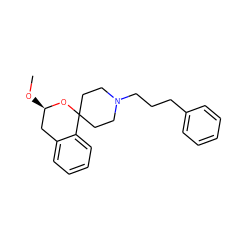 CO[C@@H]1Cc2ccccc2C2(CCN(CCCc3ccccc3)CC2)O1 ZINC000013472040