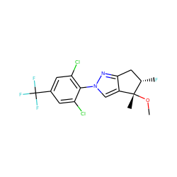 CO[C@]1(C)c2cn(-c3c(Cl)cc(C(F)(F)F)cc3Cl)nc2C[C@@H]1F ZINC000028572153