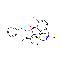 CO[C@]12C=C[C@@]3(C[C@@H]1[C@@](C)(O)CCc1ccccc1)[C@H]1Cc4ccc(O)c5c4[C@@]3(CCN1C)[C@H]2O5 ZINC000045291324
