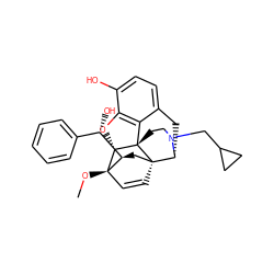 CO[C@]12C=C[C@@]3(C[C@@H]1[C@@H](O)c1ccccc1)[C@H]1Cc4ccc(O)c5c4[C@@]3(CCN1CC1CC1)[C@H]2O5 ZINC000169338615