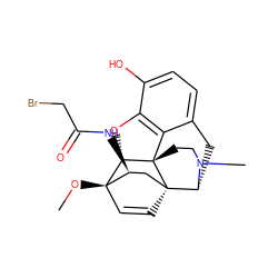 CO[C@]12C=C[C@@]3(C[C@@H]1NC(=O)CBr)[C@H]1Cc4ccc(O)c5c4[C@@]3(CCN1C)[C@H]2O5 ZINC000029338966