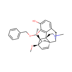 CO[C@]12C=C[C@@]3(C[C@H]1[C@@H](C)OCc1ccccc1)[C@H]1Cc4ccc(O)c5c4[C@@]3(CCN1C)[C@@H]2O5 ZINC000036221099