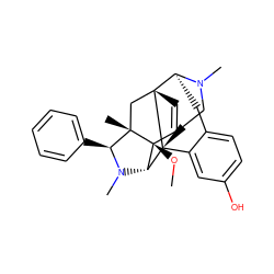 CO[C@]12C=C[C@]34C[C@@]1(C)[C@H](c1ccccc1)N(C)[C@H]2[C@]31CCN(C)[C@H]4Cc2ccc(O)cc21 ZINC000058597122