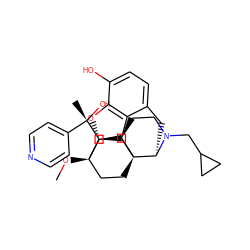 CO[C@]12CC[C@@]3(C[C@@H]1[C@@](C)(O)c1ccncc1)[C@H]1Cc4ccc(O)c5c4[C@@]3(CCN1CC1CC1)[C@H]2O5 ZINC000169339856