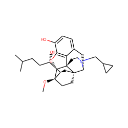 CO[C@]12CC[C@@]3(C[C@@H]1[C@@H](O)CCC(C)C)[C@H]1Cc4ccc(O)c5c4[C@@]3(CCN1CC1CC1)[C@H]2O5 ZINC000095589180