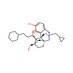 CO[C@]12CC[C@@]3(C[C@@H]1[C@@H](O)CCC1CCCCC1)[C@H]1Cc4ccc(O)c5c4[C@@]3(CCN1CC1CC1)[C@H]2O5 ZINC000095592770