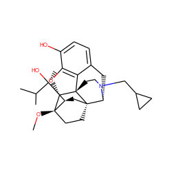 CO[C@]12CC[C@@]3(C[C@@H]1[C@](C)(O)C(C)C)[C@H]1Cc4ccc(O)c5c4[C@@]3(CCN1CC1CC1)[C@H]2O5 ZINC000095591370