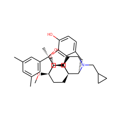 CO[C@]12CC[C@@]3(C[C@@H]1[C@](C)(O)c1cc(C)cc(C)c1)[C@H]1Cc4ccc(O)c5c4[C@@]3(CCN1CC1CC1)[C@H]2O5 ZINC000169338634