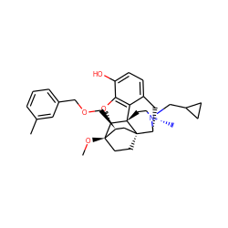 CO[C@]12CC[C@@]3(C[C@@H]1COCc1cccc(C)c1)[C@H]1Cc4ccc(O)c5c4[C@@]3(CC[N@@+]1(C)CC1CC1)[C@H]2O5 ZINC000473182898