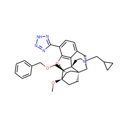 CO[C@]12CC[C@@]3(C[C@@H]1COCc1ccccc1)[C@H]1Cc4ccc(-c5nn[nH]n5)c5c4[C@@]3(CCN1CC1CC1)[C@H]2O5 ZINC000148688382