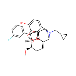 CO[C@]12CC[C@@]3(C[C@]1(C)[C@H](O)c1cccc(F)c1)[C@H]1Cc4ccc(O)c5c4[C@@]3(CCN1CC1CC1)[C@H]2O5 ZINC000473136121