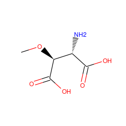 CO[C@H](C(=O)O)[C@H](N)C(=O)O ZINC000039058349