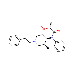 CO[C@H](C)C(=O)N(c1ccccc1)[C@@H]1CCN(CCc2ccccc2)C[C@@H]1C ZINC000026735659