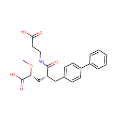 CO[C@H](C[C@@H](Cc1ccc(-c2ccccc2)cc1)C(=O)NCCC(=O)O)C(=O)O ZINC000013741334