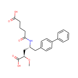 CO[C@H](C[C@@H](Cc1ccc(-c2ccccc2)cc1)NC(=O)CCCC(=O)O)C(=O)O ZINC000013741347