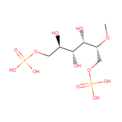 CO[C@H](COP(=O)(O)O)[C@@H](O)[C@H](O)[C@H](O)COP(=O)(O)O ZINC000084616343
