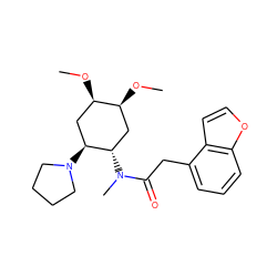 CO[C@H]1C[C@H](N(C)C(=O)Cc2cccc3occc23)[C@@H](N2CCCC2)C[C@H]1OC ZINC000003800052