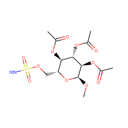 CO[C@H]1O[C@H](COS(N)(=O)=O)[C@@H](OC(C)=O)[C@H](OC(C)=O)[C@H]1OC(C)=O ZINC000066114061