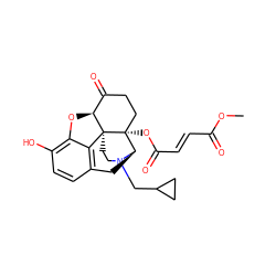 COC(=O)/C=C/C(=O)O[C@@]12CCC(=O)[C@@H]3Oc4c(O)ccc5c4[C@@]31CCN(CC1CC1)[C@@H]2C5 ZINC000095575887