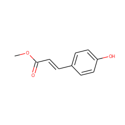 COC(=O)/C=C/c1ccc(O)cc1 ZINC000000153731