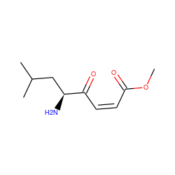 COC(=O)/C=C\C(=O)[C@@H](N)CC(C)C ZINC000029250294