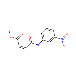 COC(=O)/C=C\C(=O)Nc1cccc([N+](=O)[O-])c1 ZINC000006440790