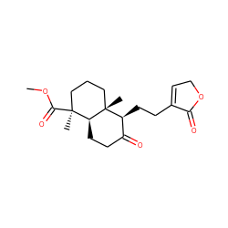 COC(=O)[C@@]1(C)CCC[C@]2(C)[C@@H](CCC3=CCOC3=O)C(=O)CC[C@@H]12 ZINC000013780192