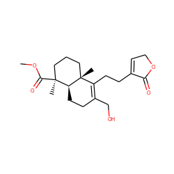 COC(=O)[C@@]1(C)CCC[C@]2(C)C(CCC3=CCOC3=O)=C(CO)CC[C@@H]12 ZINC000013780196