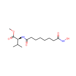 COC(=O)[C@@H](NC(=O)CCCCCCC(=O)NO)C(C)C ZINC000013475077