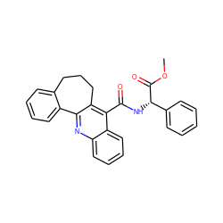 COC(=O)[C@@H](NC(=O)c1c2c(nc3ccccc13)-c1ccccc1CCC2)c1ccccc1 ZINC000013762428