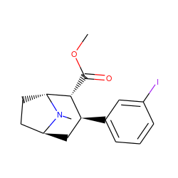 COC(=O)[C@@H]1[C@@H](c2cccc(I)c2)C[C@H]2CC[C@H]1N2C ZINC000100739570