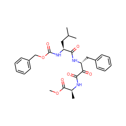 COC(=O)[C@H](C)NC(=O)C(=O)[C@@H](Cc1ccccc1)NC(=O)[C@H](CC(C)C)NC(=O)OCc1ccccc1 ZINC000026741993