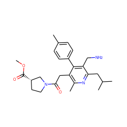 COC(=O)[C@H]1CCN(C(=O)Cc2c(C)nc(CC(C)C)c(CN)c2-c2ccc(C)cc2)C1 ZINC000066157047