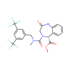 COC(=O)[C@H]1c2ccccc2NC(=O)CN1C(=O)N(C)Cc1cc(C(F)(F)F)cc(C(F)(F)F)c1 ZINC000026172619